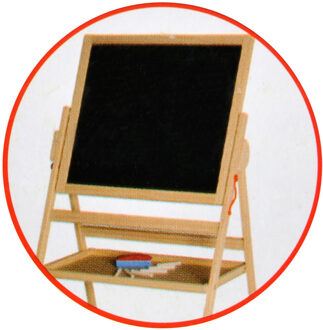 Schoolbord En Whiteboard Hout Bruin