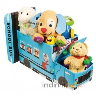 Schoolbus Speelgoed Opbergdoos-Blauw 339989065