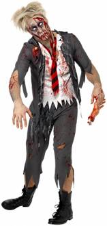 "Schooljongen Zombie kostuum voor heren Halloween  - Verkleedkleding - Medium"