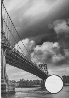 Schoolschrift A4 - harde kaft - brug - lijntjes schrift - 192 bladzijden - gelinieerd