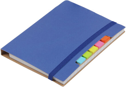 Schoolschrift / notitieboekje - A6 formaat - 70 gelinieerde pagina's - blauw - met balpen