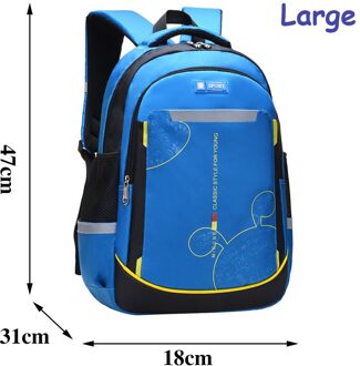 Schooltassen Voor Tieners Jongens Meisjes Grote Capaciteit Cartoon School rugzak Man Rugzakken Vrouw Rugzakken mochila groot lucht blauw