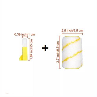 Schoon Gesneden Profesional Verf Roller 2-Pack Vervanging Verf Toepassing Edger Brush Tool Multifunctionele Voor Thuis Muur Plafond reeks C