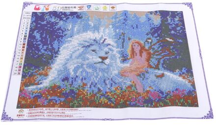 Schoonheid En Tijger Diy Diamant Schilderij Vol Diamanten Slaapkamer Woonkamer Kruissteek Decoratief Schilderen