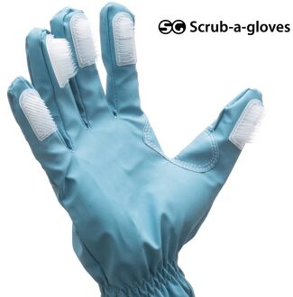 Schoonmaak Handschoenen Met Scrub-Een-Handschoenen Borstels (Pack Van 2)