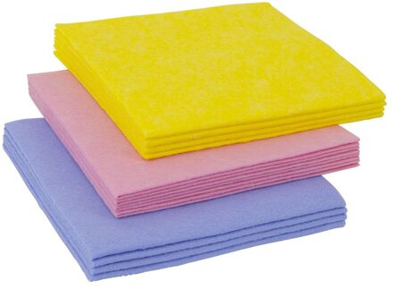 Schoonmaakdoekjes - 48x - 35 x 35 cm - viscose - dweiltjes - reinigingsdoekjes