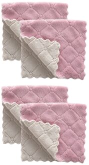 Schoonmaken Rag Doek Super Absorberende Microfiber Keuken Afwas Vaatdoek Dubbele Side Servies Huishoudelijke Reiniging Handdoek # T1P
