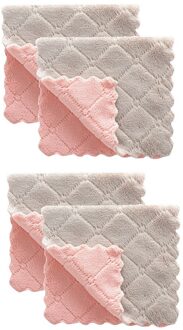 Schoonmaken Rag Doek Super Absorberende Microfiber Keuken Afwas Vaatdoek Dubbele Side Servies Huishoudelijke Reiniging Handdoek # T1P