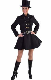 Schoorsteenveger kostuum vrouw Zwart