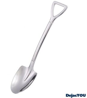 Schop Lepel 304 Roestvrij Stalen Lepel Huishoudelijke Watermeloen Lepel Dessertlepel Ijs Lepel Koffie Lepel Spatel Silver2