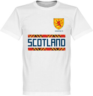 Schotland Retro '78 Team T-Shirt - Wit - L