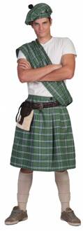 Schotse Highlander pak man groen