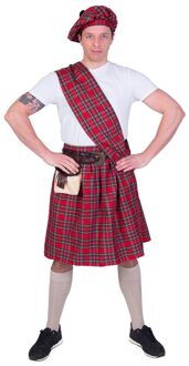 Schotse Highlander pak man rood Rood - Zalm