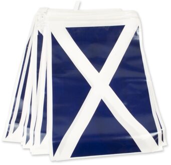 Schotse/Schotland decoratie vlaggetjes vlaggenlijn - plastic - 7 meter - landen - versiering Multi