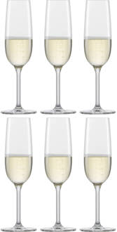 Schott Zwiesel Banquet Champagneglas met MP 7 - 0.21Ltr - set van 6 Transparant