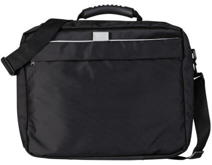 Schoudertas/aktetas/werktas zwart 37 x 32 cm - Aktetassen