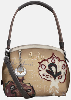 schoudertas beige multi