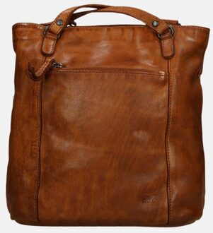 Schoudertas Cow Lavato Leer - cognac