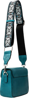 schoudertas Dames aqua - maat Turquoise