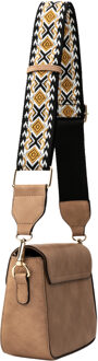 schoudertas Dames beige - maat