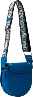 schoudertas Dames blauw - maat