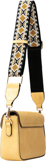 schoudertas Dames geel - One Size