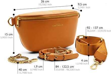 Schoudertas Ibiza - maat Bruin