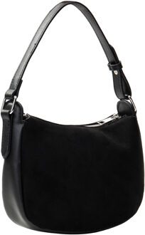 Schoudertas met strass steentjes Dames zwart - One Size