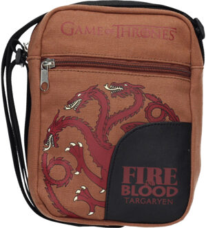 Schoudertas - Rood - Oranje - Targaryen - 17 x 23 cm
