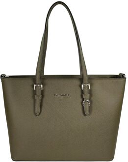 Schoudertas Saffiano - groen