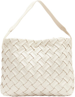 Schoudertassen Dames wolwit Gebroken wit
