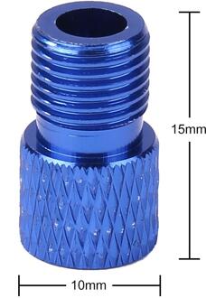 Schrader Valve Adapter Slijtvaste Mtb Bike Valve Converter Fixed Gear Fiets Presta Aan Schrader Valve Adapter blauw