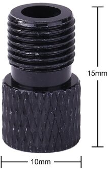 Schrader Valve Adapter Slijtvaste Mtb Bike Valve Converter Fixed Gear Fiets Presta Aan Schrader Valve Adapter zwart