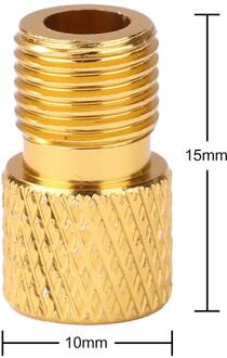 Schrader Valve Adapter Wear-resistant Bike Valve Converter Bicycle Presta to Schrader Valve Adapter Cycling Accessory GoldBlack