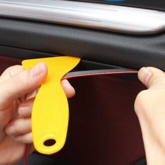 Schraper Auto Interieur Sticker Lijn Diy Pvc Flexibele Cut-To-Fit Decor Styling Trim Decals Deur Moulding
