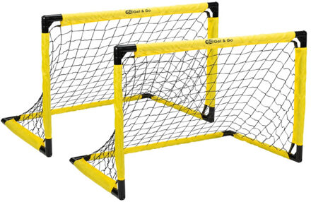 Schreuders Sport Voetbaldoel set van 2 Geel - One size