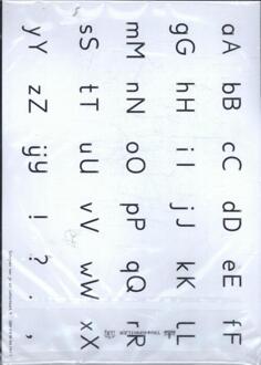 Schrijven leer je zo! Letterkaart 4 - set van 5 ex - Boek Henk Schweitzer (9036819652)