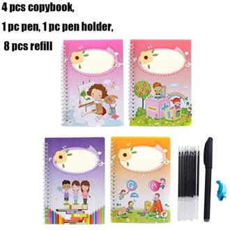 Schrijven Plakken, Kalligrafie Dat Kan Worden Hergebruikt Voor Handschrift, Voor Schrijven Tracing Boek Kinderen Kalligrafische Lett R0R7