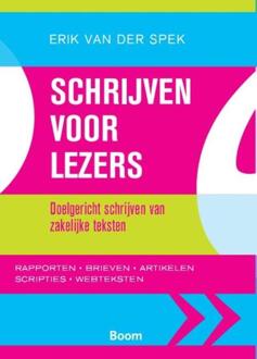 Schrijven voor lezers - Boek Erik van der Spek (9058755762)