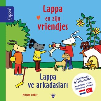 Schrijverspunt Lappa En Zijn Vriendjes - Lappa Ve Arkadaslari (Nl-Tu) - Lappa Kinderboeken Tweetalig - Mirjam Visker