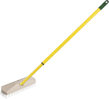 Schrobber - met telescoopsteel - 80-130 cm - schrobborstel - schoonmaakborstel