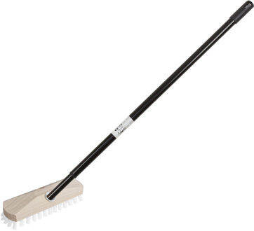 Schrobber - met telescoopsteel - 80-130 cm - schrobborstel - schoonmaakborstel