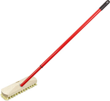 Schrobber - met telescoopsteel - 80-130 cm - schrobborstel - schoonmaakborstel