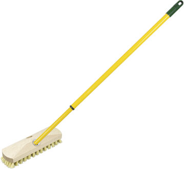 Schrobber - met telescoopsteel - 80-130 cm - schrobborstel - schoonmaakborstel