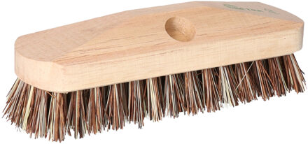 Schrobbezem / luiwagen borstels 23 cm - Schrobborstels Beige