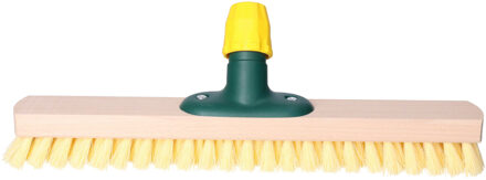Schrobborstel - 40 cm - hout - met steelhouder - Badkamer borstels - schrobber