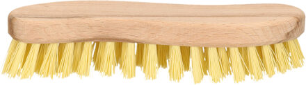 Schrobborstel - hout - ergonomisch - s-vorm - 20 cm - schrobber - werkborstel