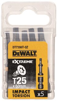 Schroefbits - Extreme Impact Torsion - Torx T25 Impact - 57mm - 5 Stuks