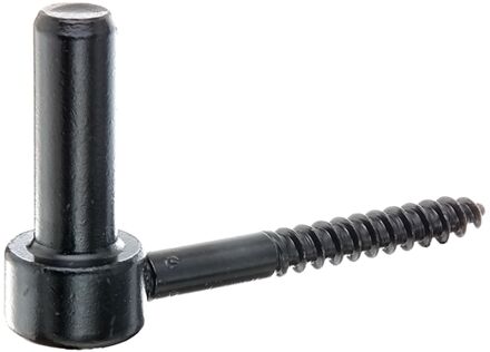 Schroefduim J-haak Houten Schroefdraad Kataforetisch Aangebrachte Zwarte Dompellak ⌀16/110mm