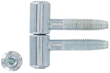 Schroefpaumelle - Verzinkt Staal - Ø 16 Mm - 2 Stuks